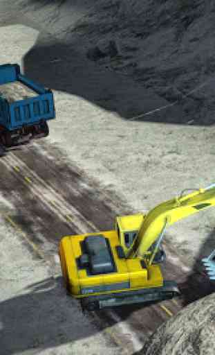 Snow Excavator & Dump Truck 3D 2