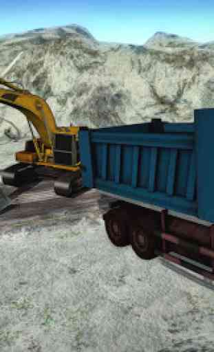 Snow Excavator & Dump Truck 3D 3