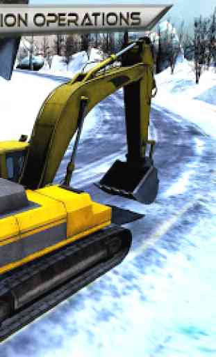 Snow Excavator & Dump Truck 3D 4