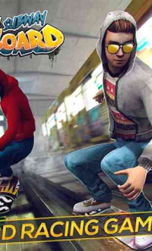 Subway Skateboard Ride Tricks 1