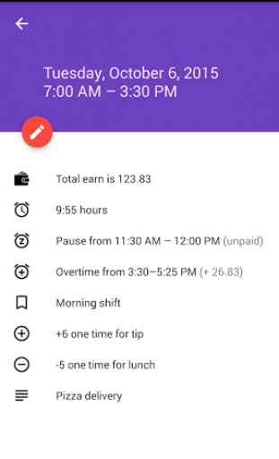 Timesheet, manage shift hours 2