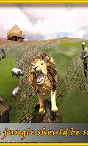 War of Jungle King : Lion Sim 4