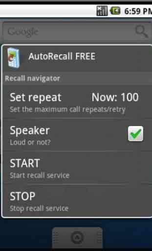 AutoRecall & auto dial, redial 1
