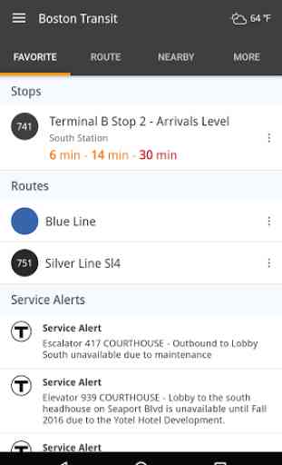 Boston Transit: MBTA Tracker 4