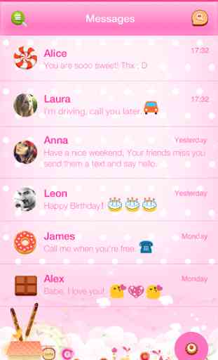 Candy Messages Theme 2