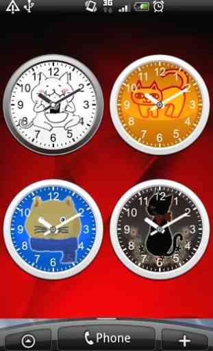 Cat Analog Clocks Full ver. 2