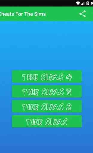 Cheats For The Sims 1