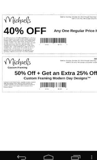 Coupons for Michaels Canada 2