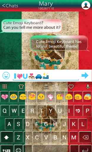 Emoji Keyboard Mexico Theme 1