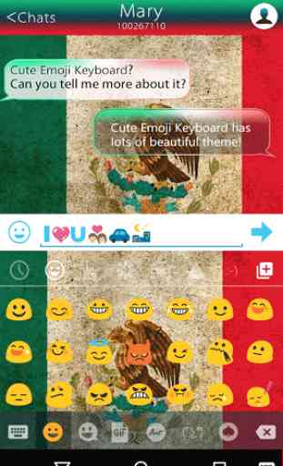 Emoji Keyboard Mexico Theme 2