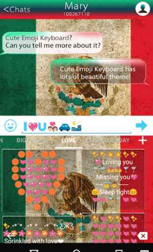 Emoji Keyboard Mexico Theme 4