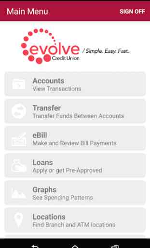 evolve Mobile Banking 2