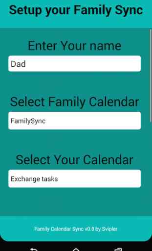 Family Calendar Sync 2