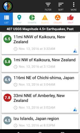 GeoTremor Earthquake Tracker 1