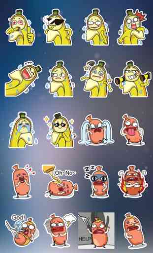 GO SMS Pro Bobo&Banana Sticker 1