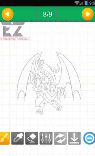 How to Draw Dragon Cartoons 3