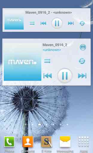 MAVEN Player Blue Widget 1