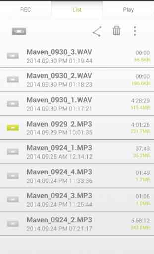 MAVEN Voice Recorder (MP3, NS) 3