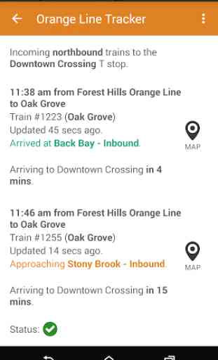 MBTA Orange Line Tracker 2