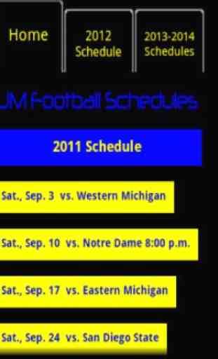 Michigan Football Schedule 2