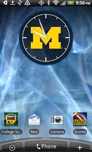Michigan Wolverines Live Clock 3