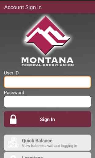 Montana FCU Mobile App 1