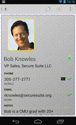 Secure Contacts & Passwords 1