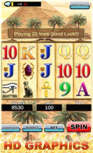 Slot Machine : Pharaoh Slots 2