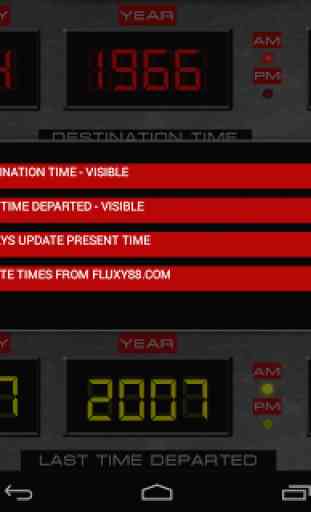 Time Circuits Dashboard Clock 4