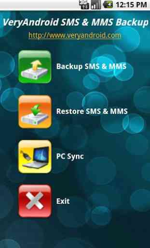 VeryAndroid SMS & MMS Backup 1