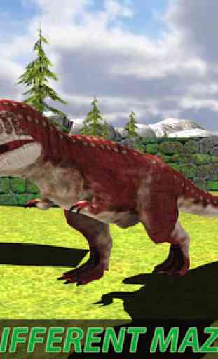 Wild Dinosaur Maze Run Sim 3D 3