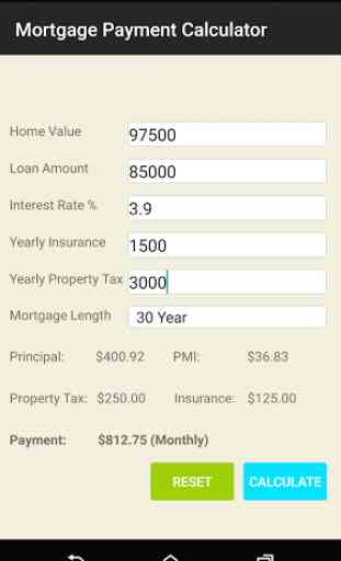 Accurate Mortgage Calculator 2