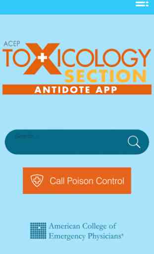 ACEP Toxicology Antidote App 1