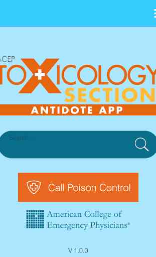 ACEP Toxicology Antidote App 4