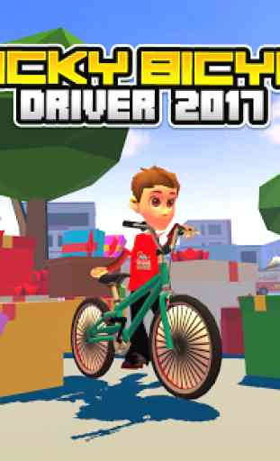 Blocky Bicycle Driver 2017 2