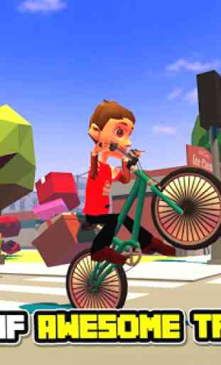 Blocky Bicycle Driver 2017 4