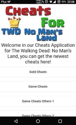 Cheats Tips TWD No Mans Land 1