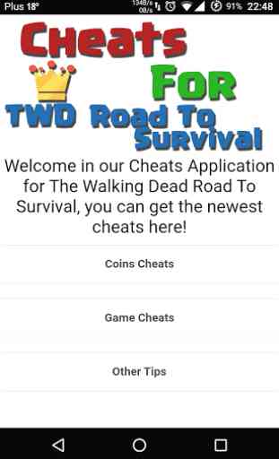 Cheats TWD Road To Survival 1