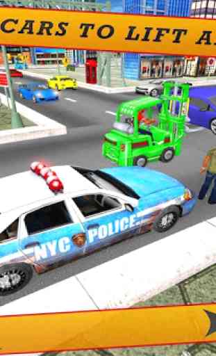 City Police Forklift Game 3D 1