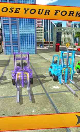 City Police Forklift Game 3D 2