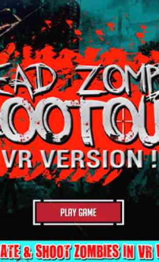 Dead Zombies Shootout VR 1