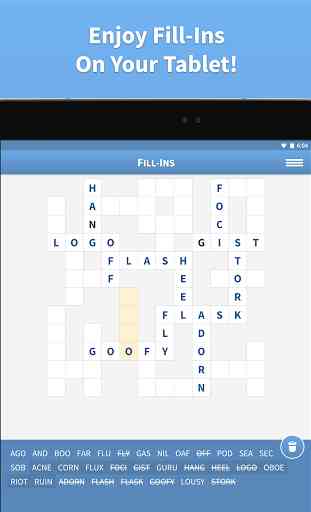 Fill-Ins · Word Fit Puzzles 4