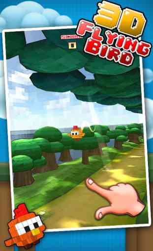 Flying Bird 3D - tap to flap 2