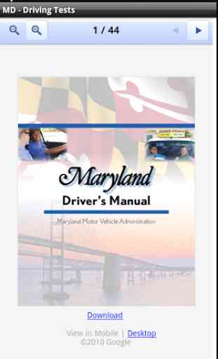 Maryland Driving Test MD 2013 2