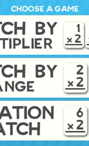 Multiplication Flashcard Match 3