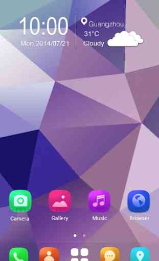 My Space GO Launcher Theme 2