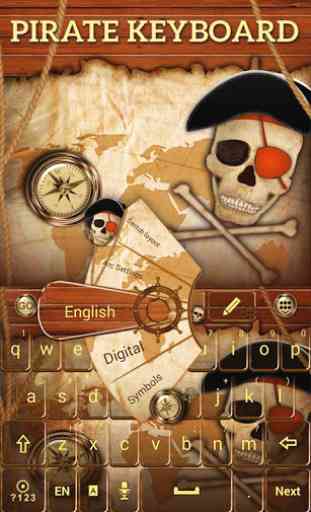 Pirate GO Keyboard Theme 2