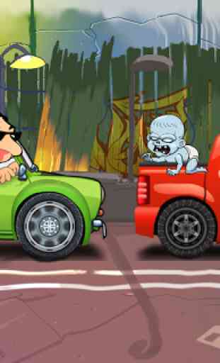 Road Mr-Bean Battle Zombies 3