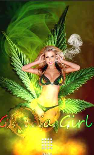 Sexy Weed Girl Magic Touch LWP 2