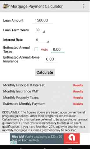 Simple Mortgage calculator 3
